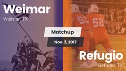 Matchup: Weimar  vs. Refugio  2017