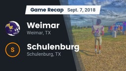 Recap: Weimar  vs. Schulenburg  2018