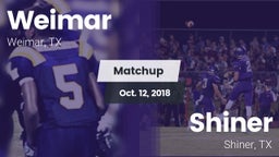 Matchup: Weimar  vs. Shiner  2018