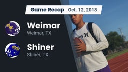 Recap: Weimar  vs. Shiner  2018