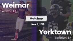 Matchup: Weimar  vs. Yorktown  2018