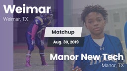 Matchup: Weimar  vs. Manor New Tech 2019