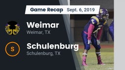 Recap: Weimar  vs. Schulenburg  2019