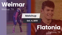 Matchup: Weimar  vs. Flatonia  2019
