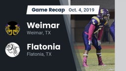 Recap: Weimar  vs. Flatonia  2019