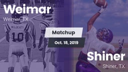 Matchup: Weimar  vs. Shiner  2019