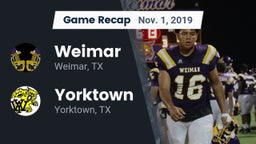 Recap: Weimar  vs. Yorktown  2019