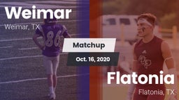 Matchup: Weimar  vs. Flatonia  2020