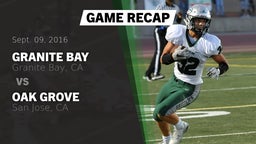 Recap: Granite Bay  vs. Oak Grove  2016