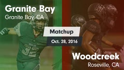 Matchup: Granite Bay High vs. Woodcreek  2016