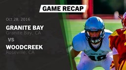 Recap: Granite Bay  vs. Woodcreek  2016