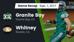Recap: Granite Bay  vs. Whitney  2017