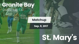 Matchup: Granite Bay High vs. St. Mary's 2017
