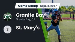 Recap: Granite Bay  vs. St. Mary's 2017