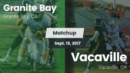 Matchup: Granite Bay High vs. Vacaville  2017