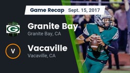 Recap: Granite Bay  vs. Vacaville  2017
