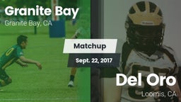 Matchup: Granite Bay High vs. Del Oro  2017