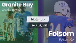 Matchup: Granite Bay High vs. Folsom  2017