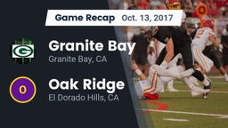 Recap: Granite Bay  vs. Oak Ridge  2017