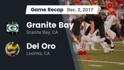 Recap: Granite Bay  vs. Del Oro  2017