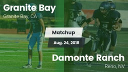 Matchup: Granite Bay High vs. Damonte Ranch  2018