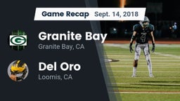 Recap: Granite Bay  vs. Del Oro  2018