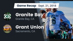 Recap: Granite Bay  vs. Grant Union  2018