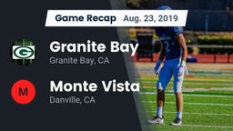 Recap: Granite Bay  vs. Monte Vista  2019