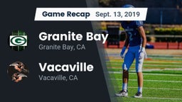 Recap: Granite Bay  vs. Vacaville  2019