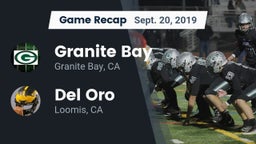 Recap: Granite Bay  vs. Del Oro  2019