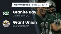 Recap: Granite Bay  vs. Grant Union  2019
