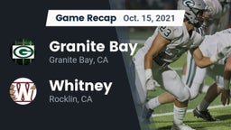 Recap: Granite Bay  vs. Whitney  2021