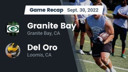 Recap: Granite Bay  vs. Del Oro  2022