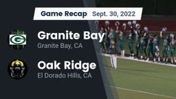 Recap: Granite Bay  vs. Oak Ridge  2022