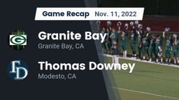 Recap: Granite Bay  vs. Thomas Downey  2022