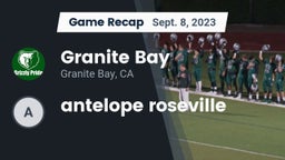 Recap: Granite Bay  vs. antelope roseville 2023
