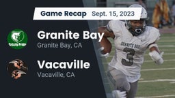 Recap: Granite Bay  vs. Vacaville  2023