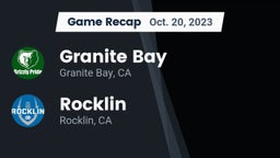 Recap: Granite Bay  vs. Rocklin  2023