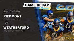 Recap: Piedmont  vs. Weatherford  2016