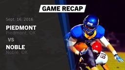 Recap: Piedmont  vs. Noble  2016