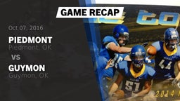 Recap: Piedmont  vs. Guymon  2016