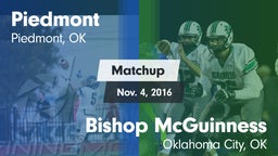 Matchup: Piedmont  vs. Bishop McGuinness  2016