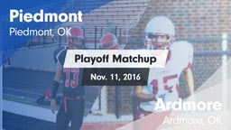 Matchup: Piedmont  vs. Ardmore  2016