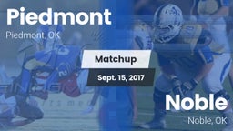 Matchup: Piedmont  vs. Noble  2017