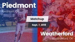 Matchup: Piedmont  vs. Weatherford  2018