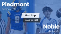 Matchup: Piedmont  vs. Noble  2020