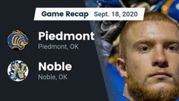 Recap: Piedmont  vs. Noble  2020