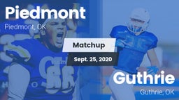 Matchup: Piedmont  vs. Guthrie  2020