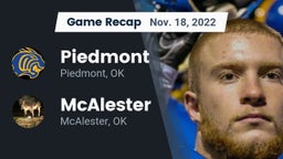 Recap: Piedmont  vs. McAlester  2022