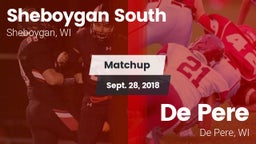 Matchup: Sheboygan South vs. De Pere  2018